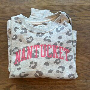 Nantucket League Cheetah Print Sweatshirt